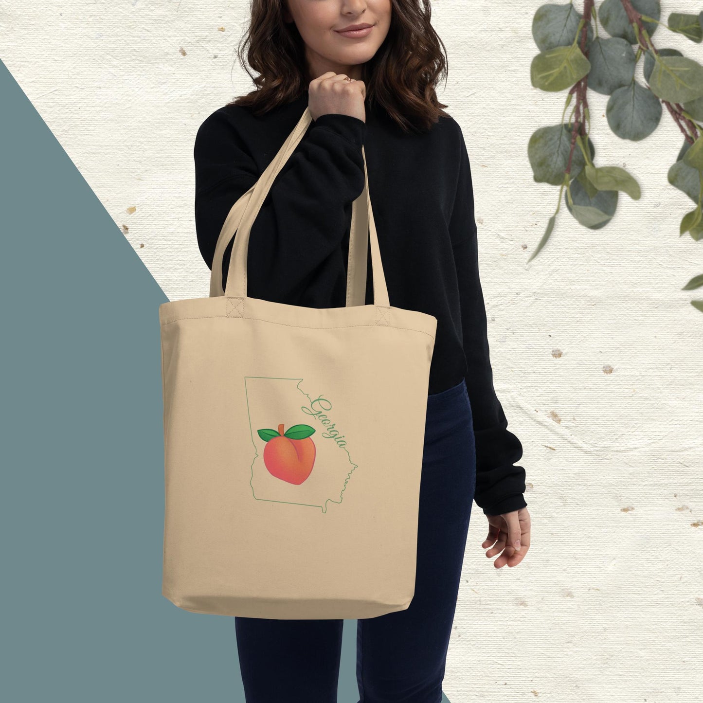 Georgia State Eco Tote Bag(green print) 09/25/2023 added