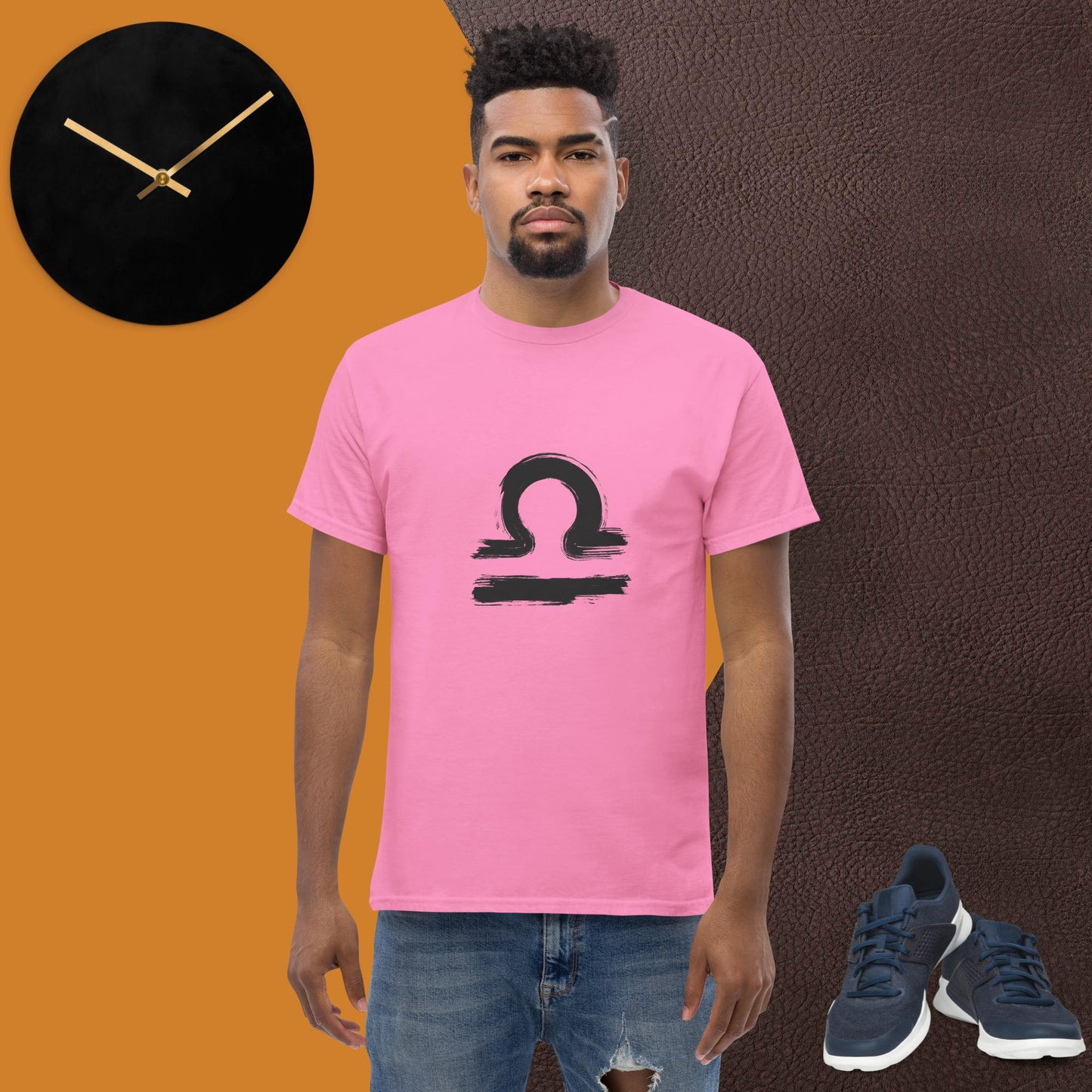 Libra Men's classic tee(black print)