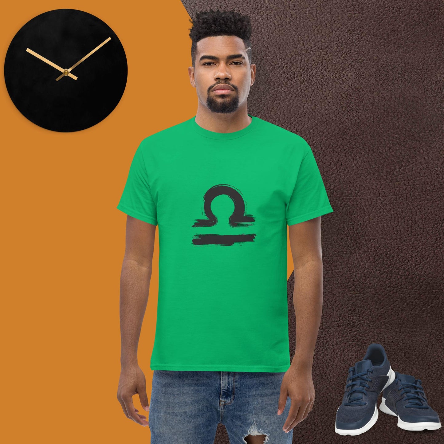 Libra Men's classic tee(black print)