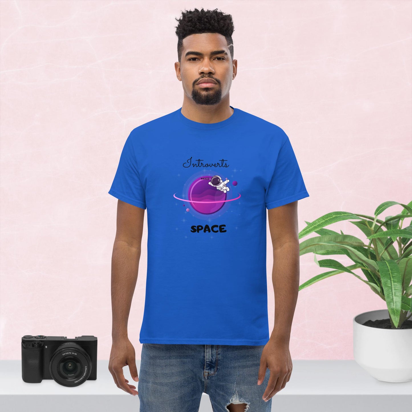 Introvert Men's Classic Tee(black print)