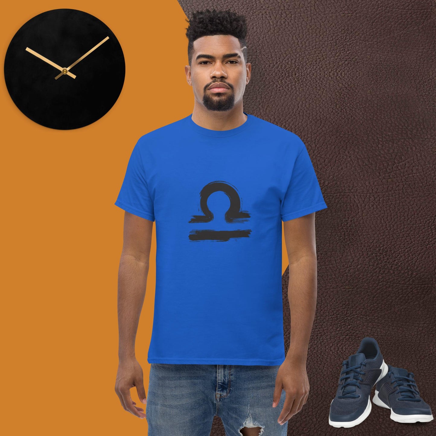 Libra Men's classic tee(black print)