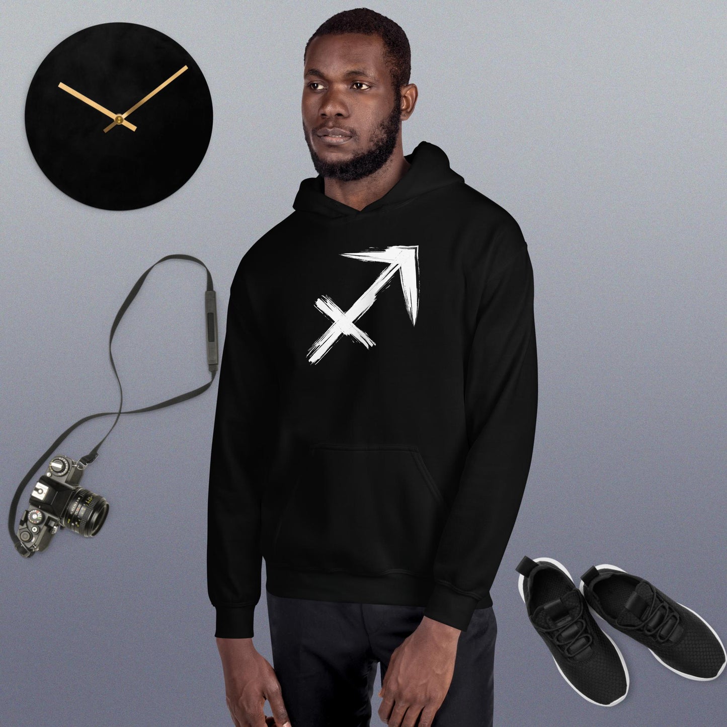 Sagitarrius Hoodie white print