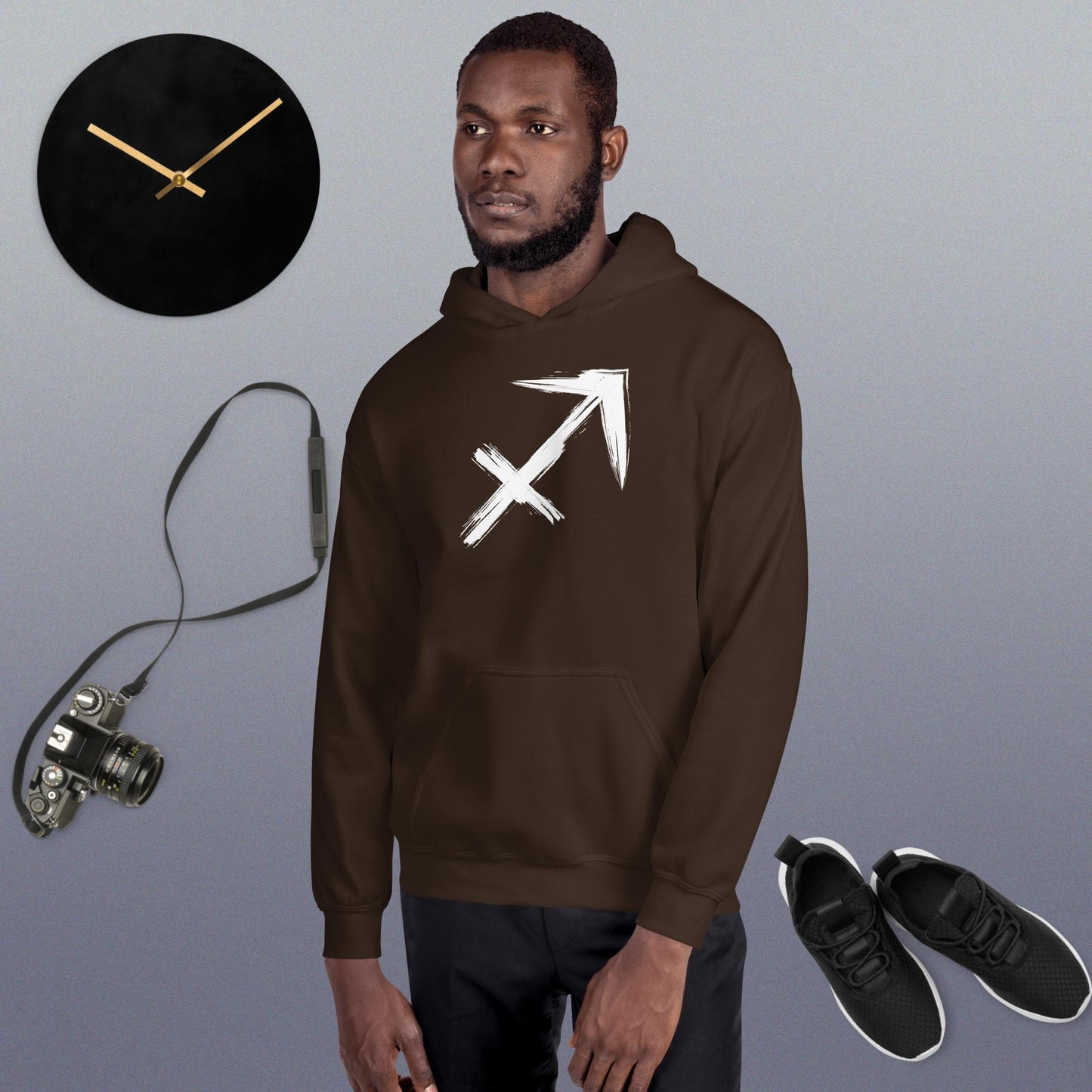 Sagitarrius Hoodie white print