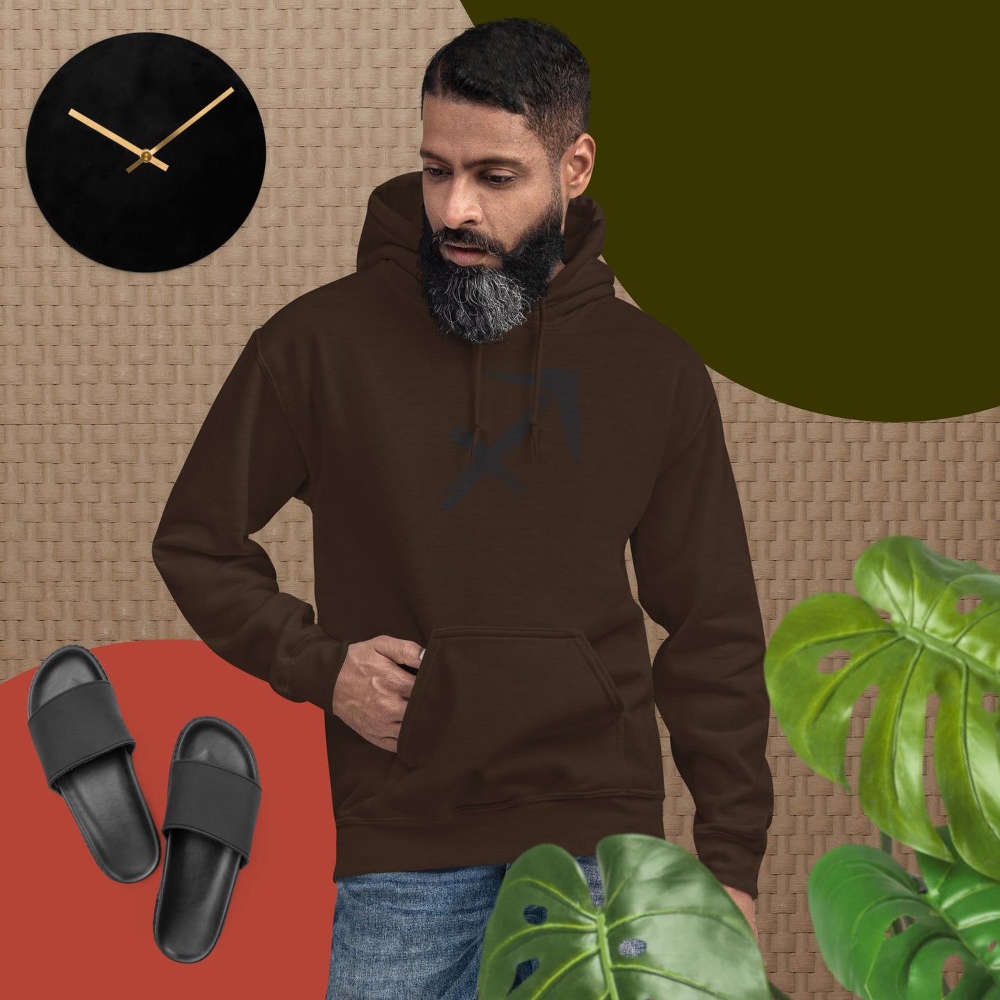 Sagittarius Hoodie Black print