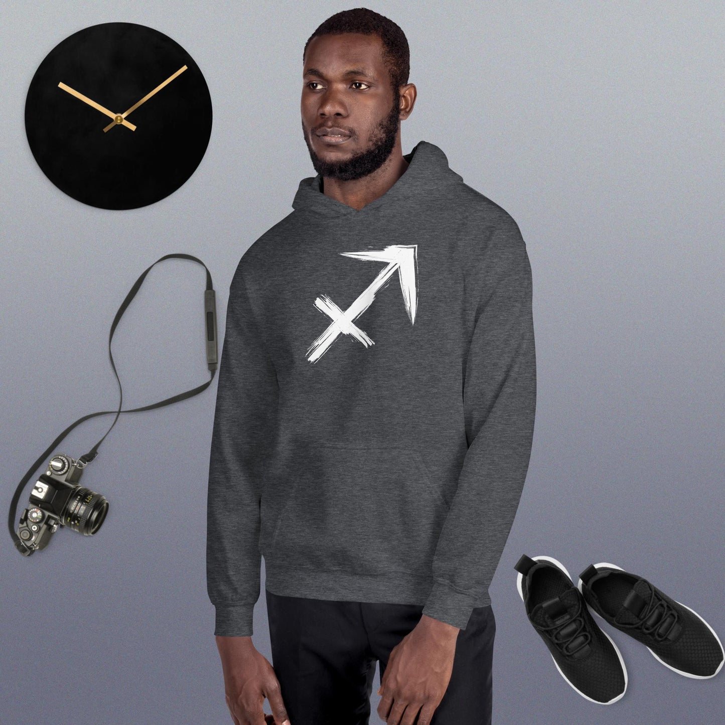 Sagitarrius Hoodie white print