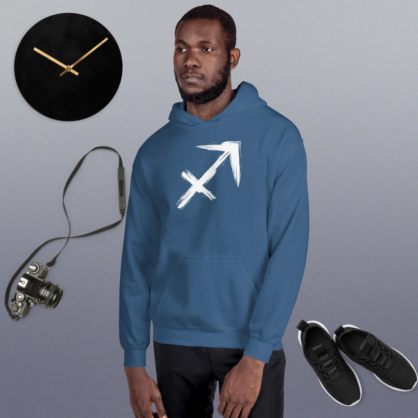 Sagitarrius Hoodie white print