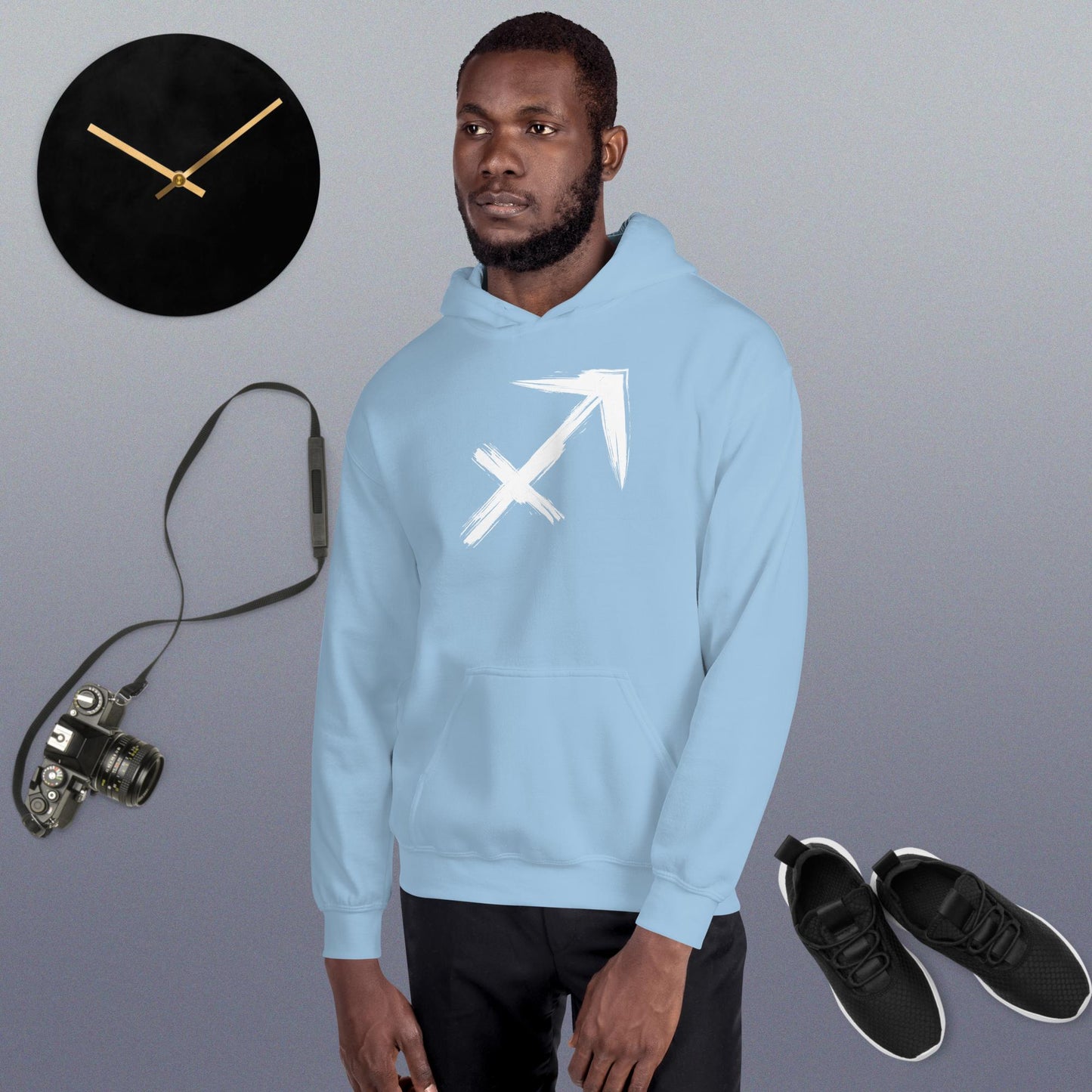 Sagitarrius Hoodie white print