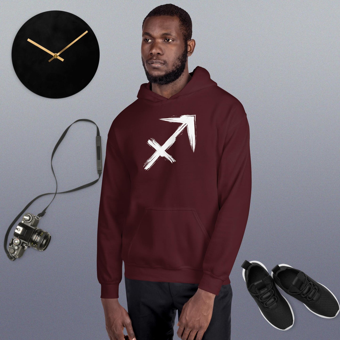 Sagitarrius Hoodie white print