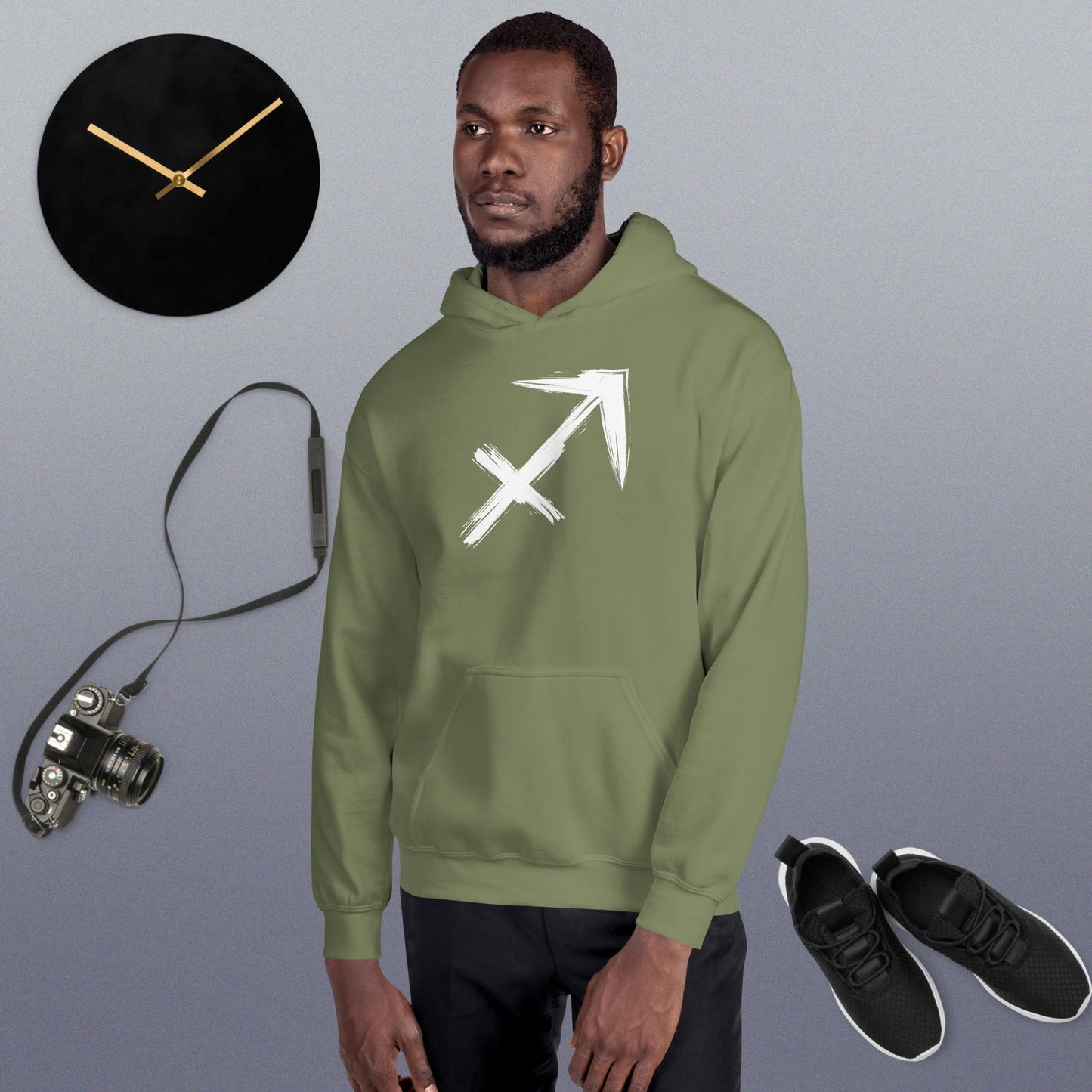 Sagitarrius Hoodie white print