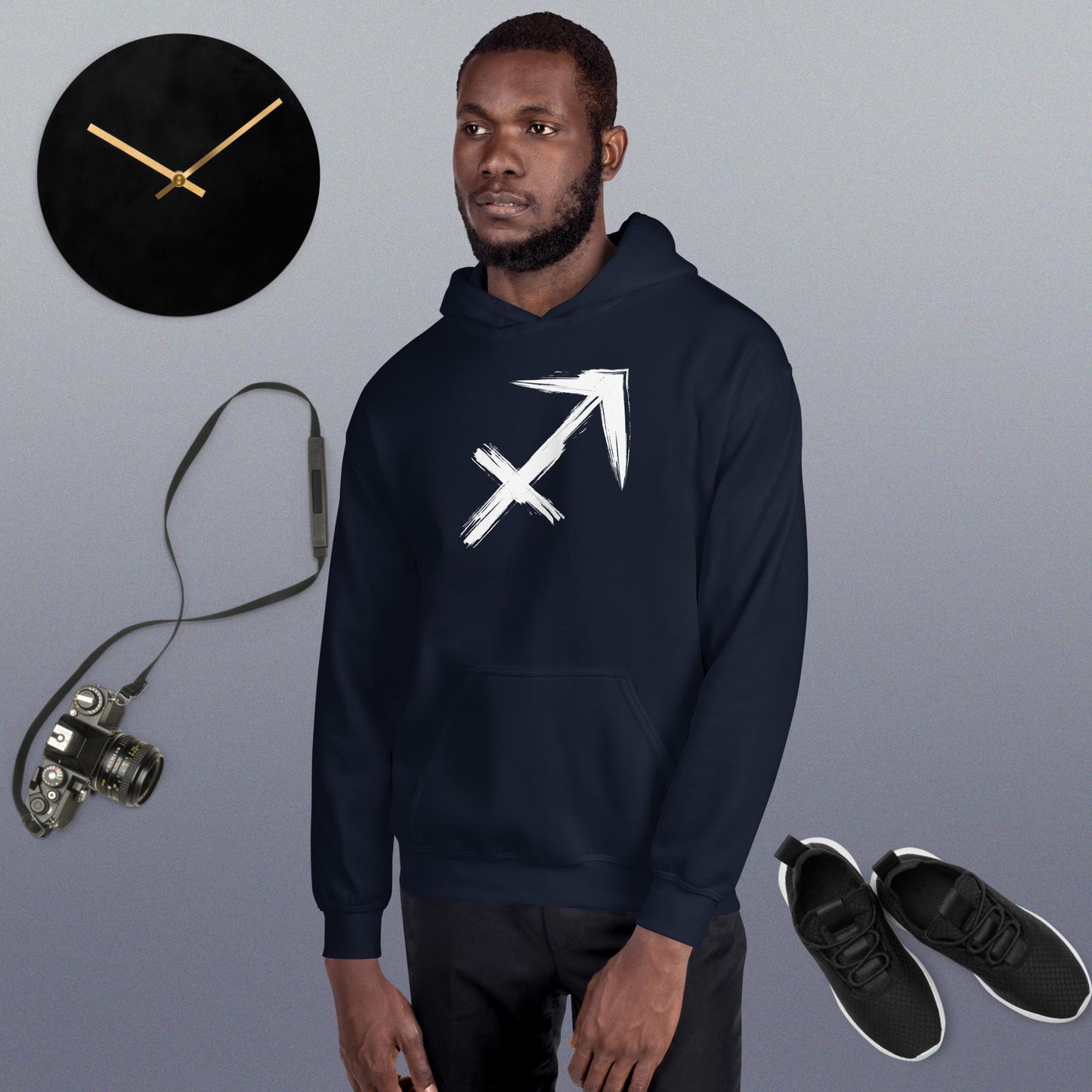 Sagitarrius Hoodie white print