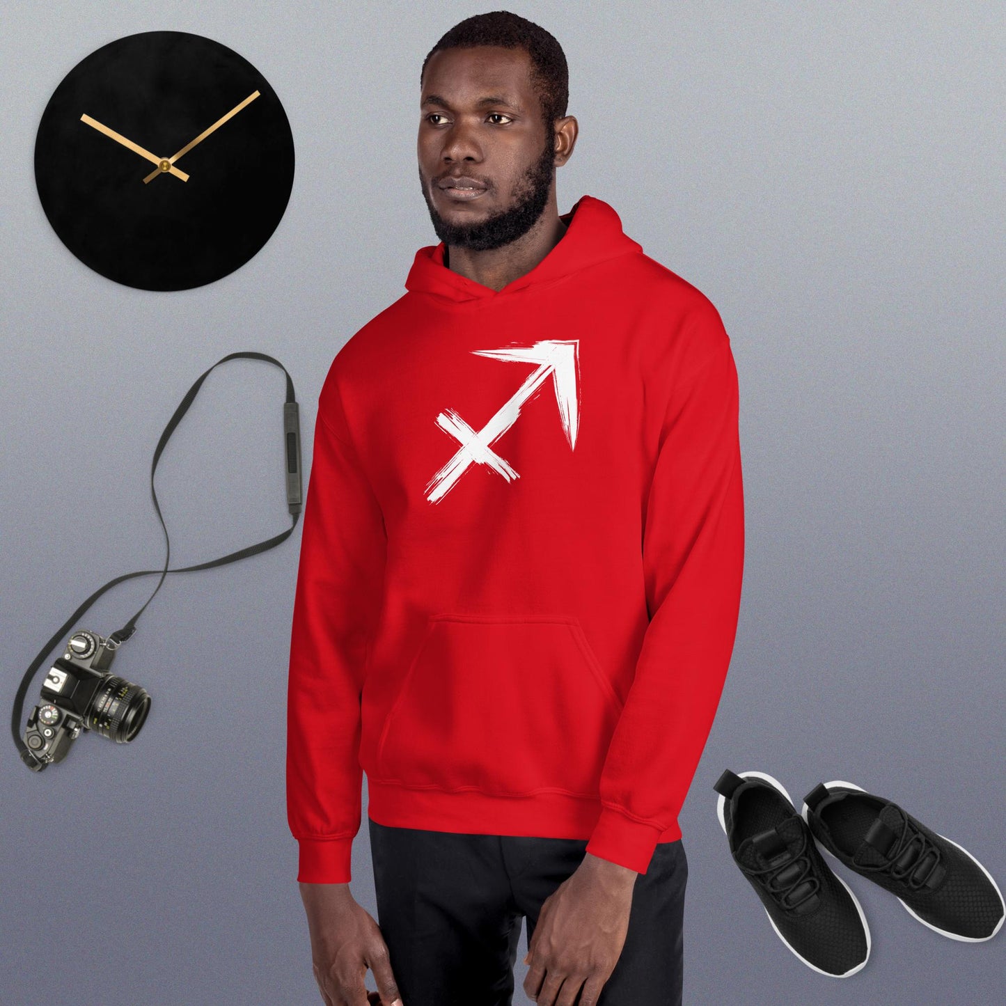 Sagitarrius Hoodie white print