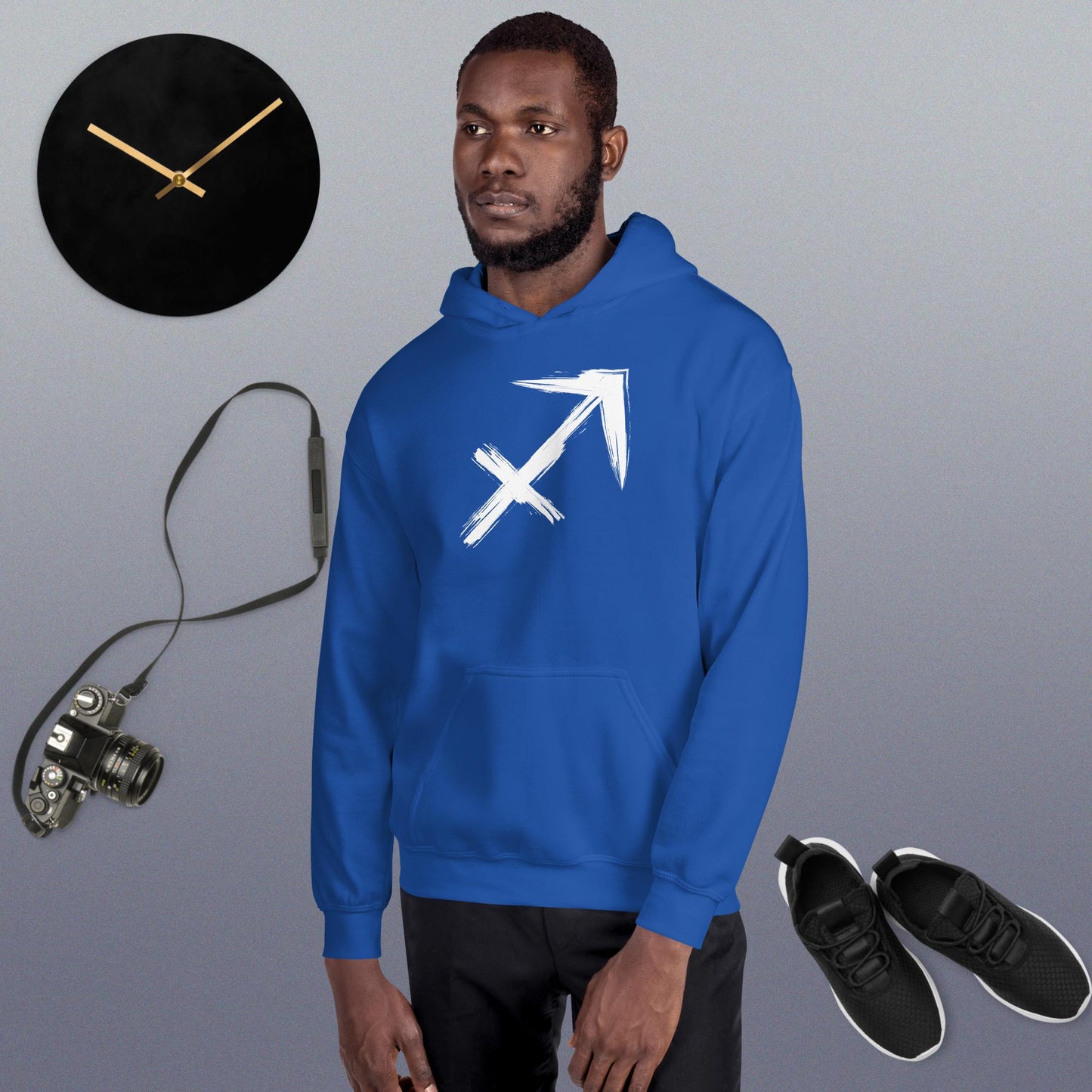 Sagitarrius Hoodie white print