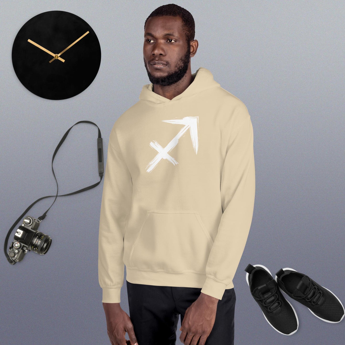 Sagitarrius Hoodie white print