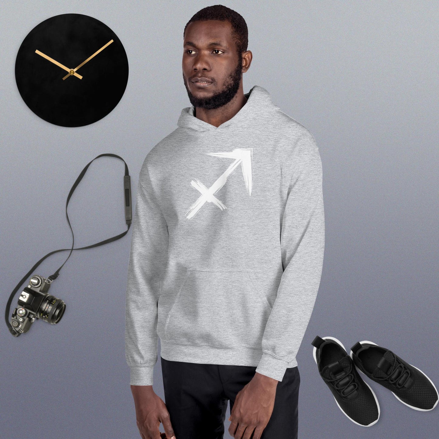 Sagitarrius Hoodie white print