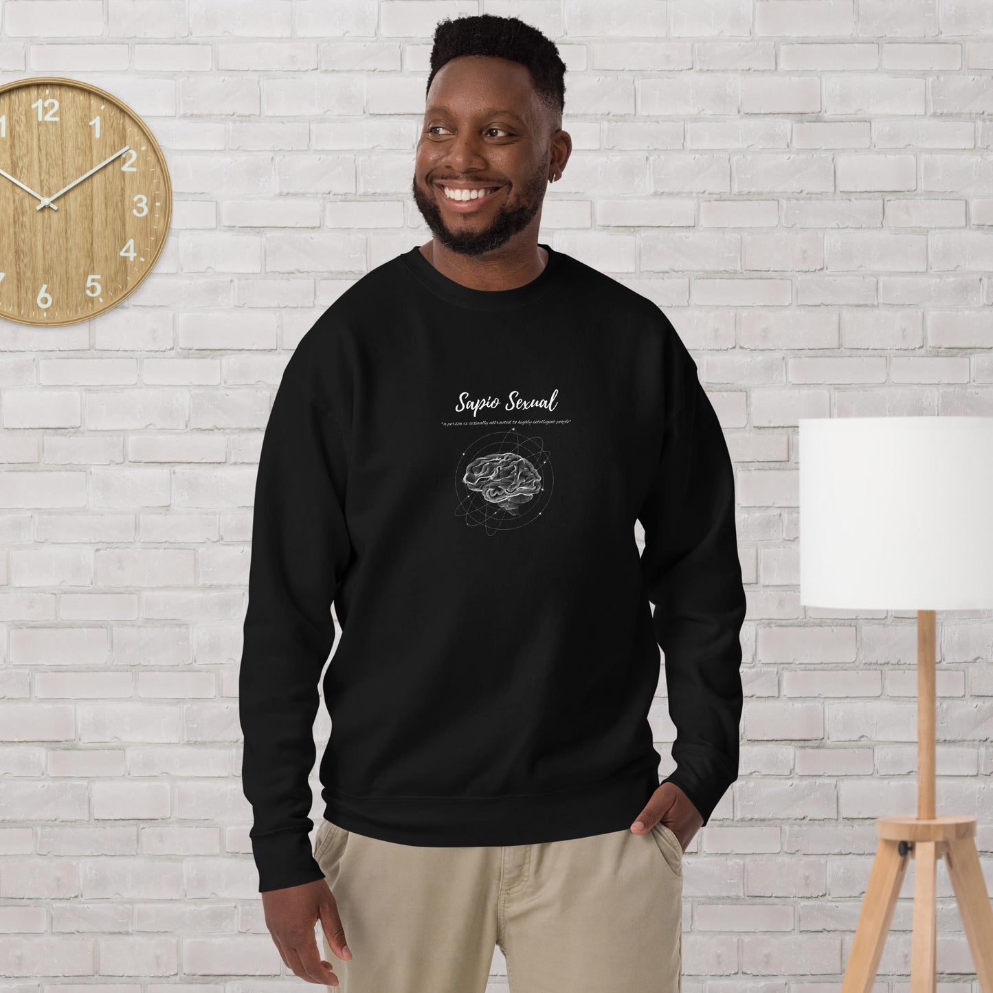 Sapio Sexual Unisex Premium Sweatshirt(white print)
