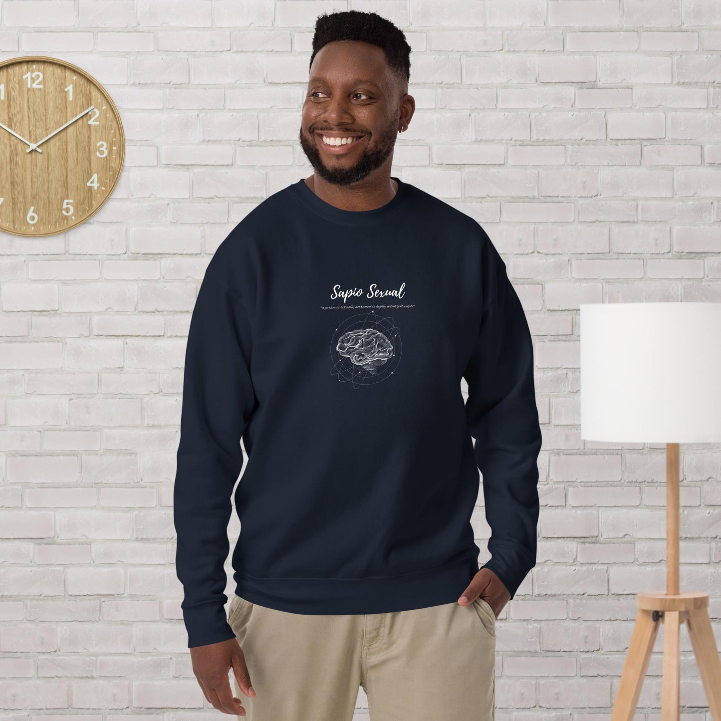 Sapio Sexual Unisex Premium Sweatshirt(white print)