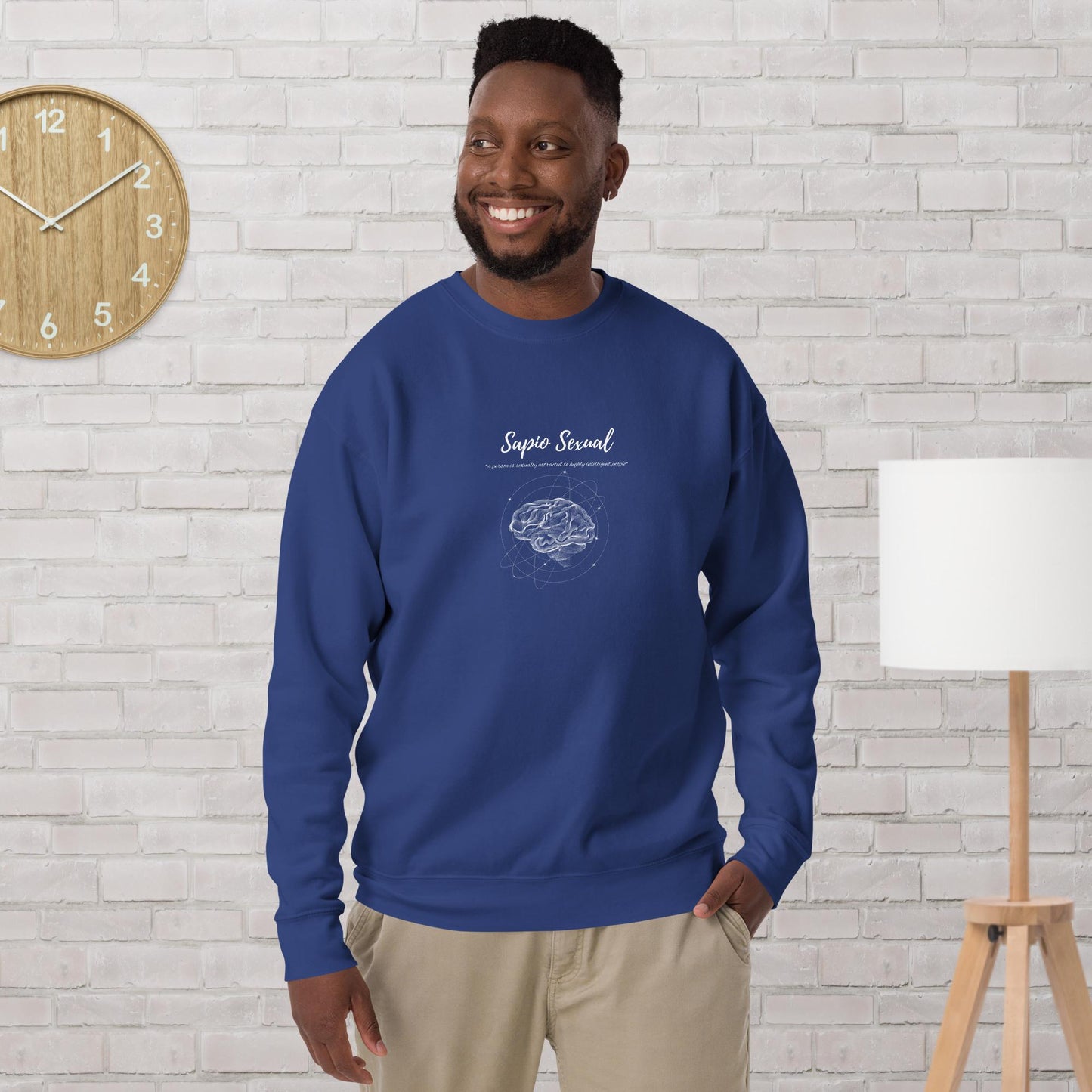 Sapio Sexual Unisex Premium Sweatshirt(white print)