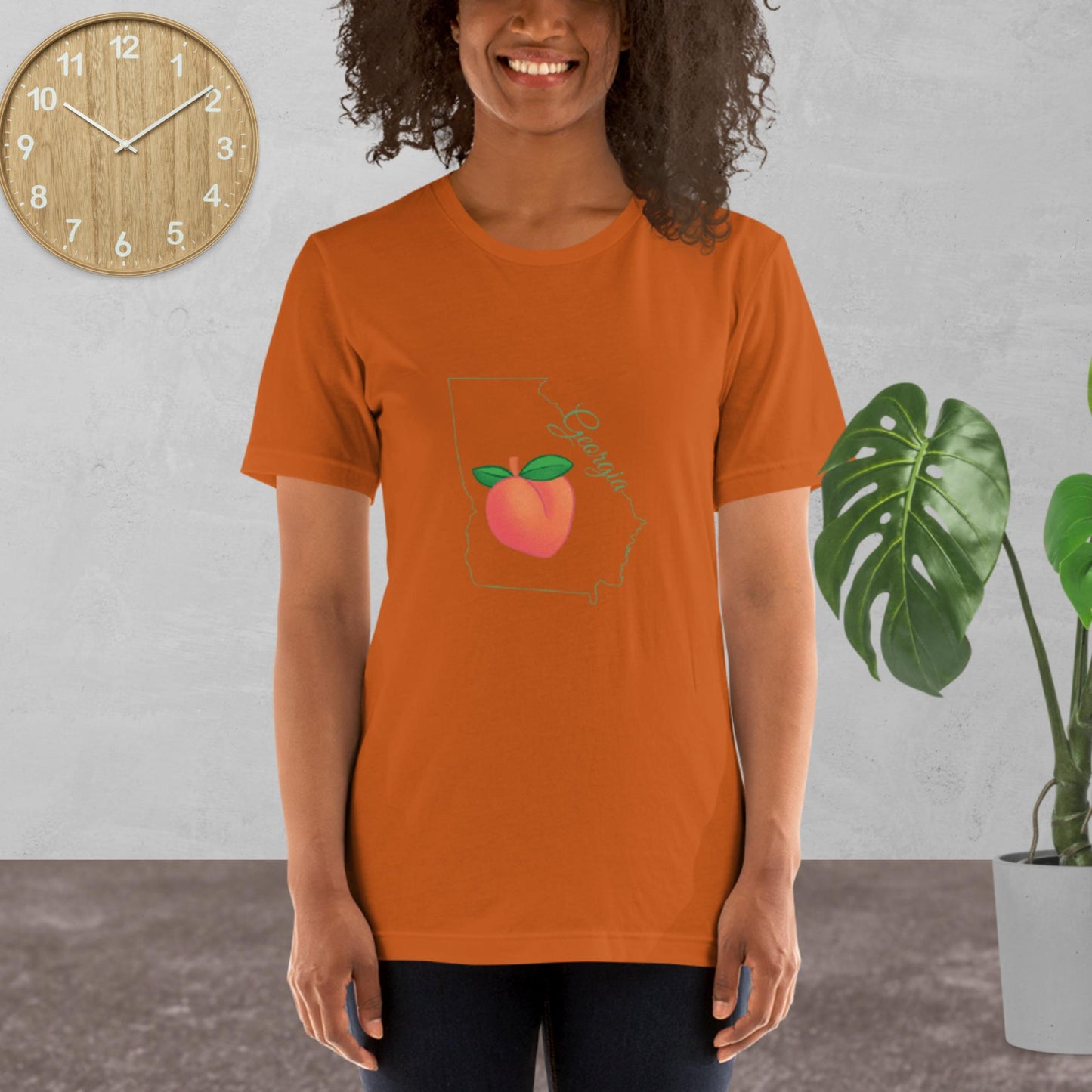 Georgia State Unisex t-shirt(green print)