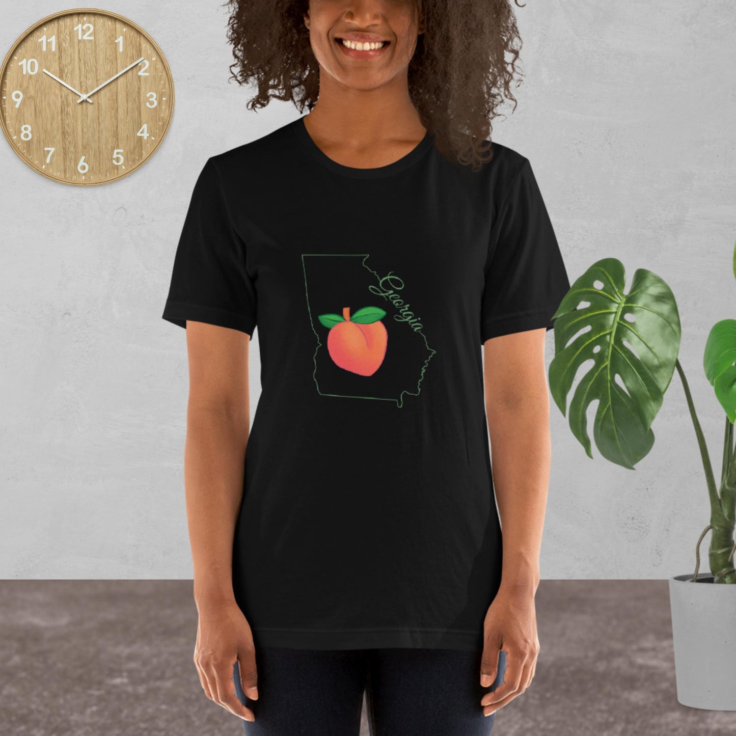 Georgia State Unisex t-shirt(green print)