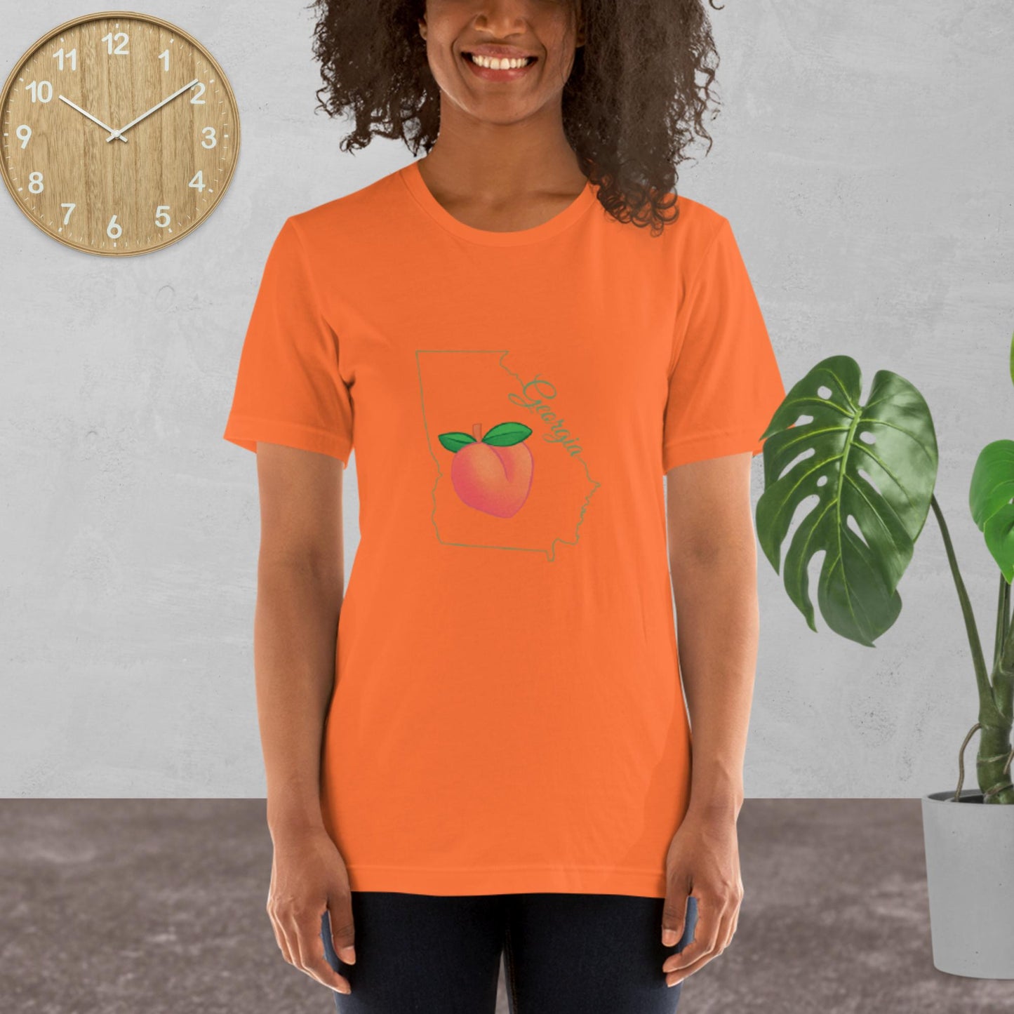 Georgia State Unisex t-shirt(green print)