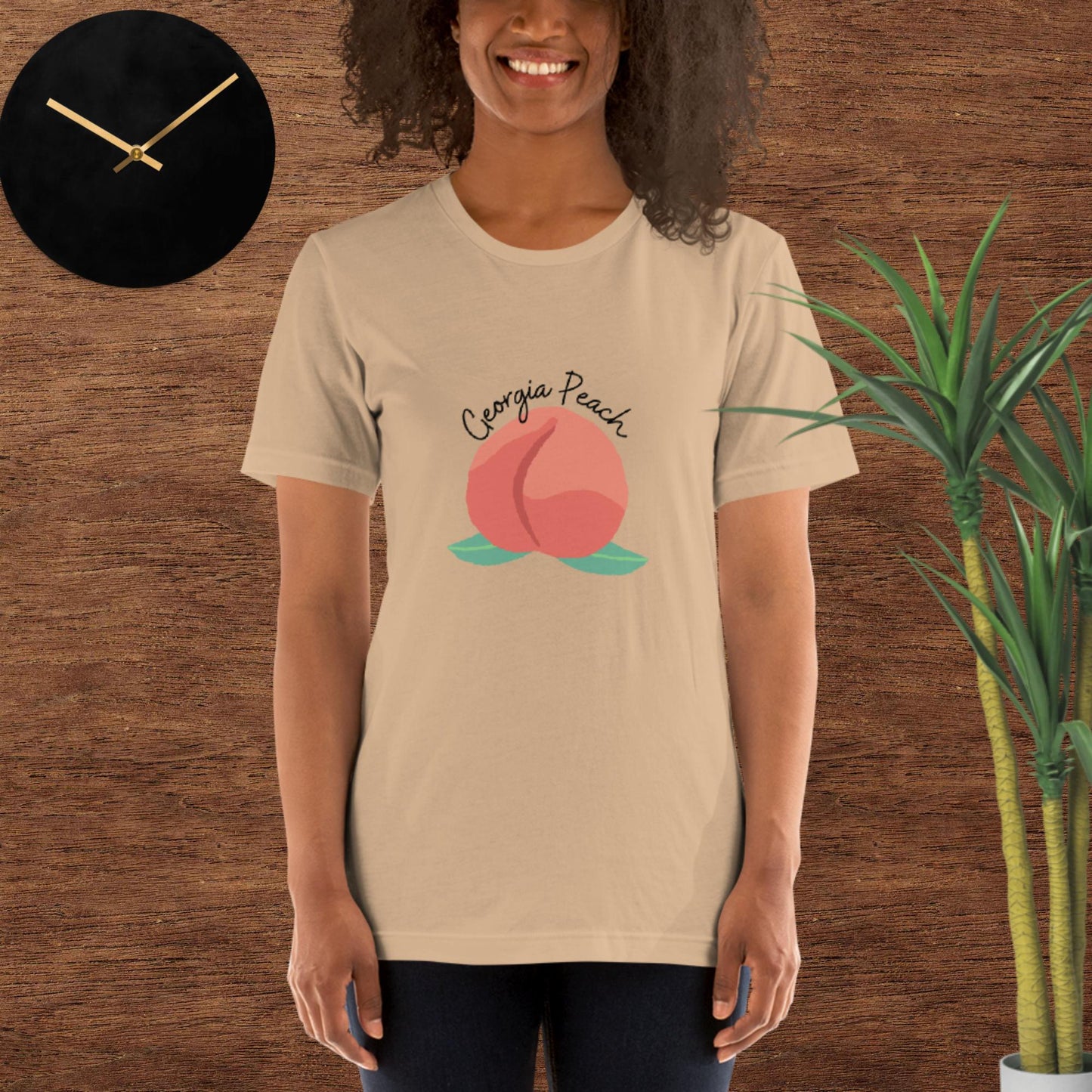 Georgia Peach Unisex t-shirt(black print) 09/25/2023 added
