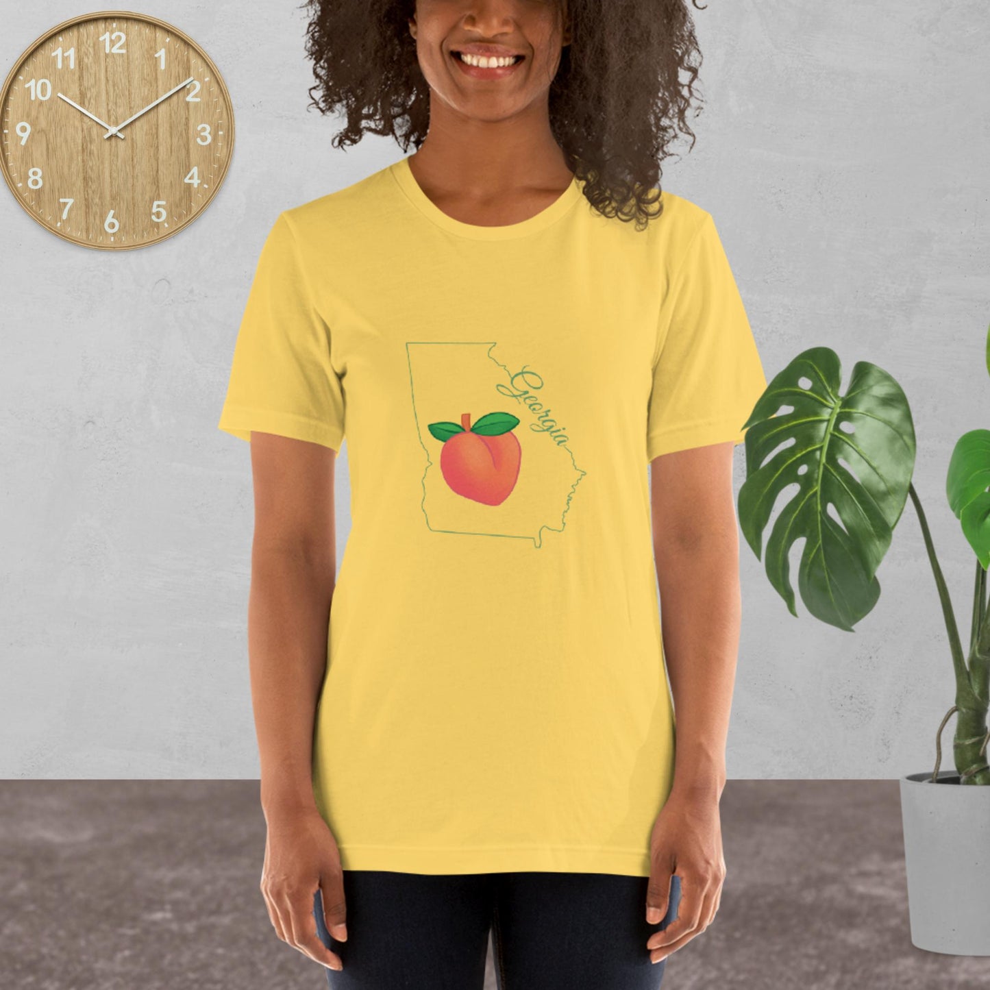 Georgia State Unisex t-shirt(green print)