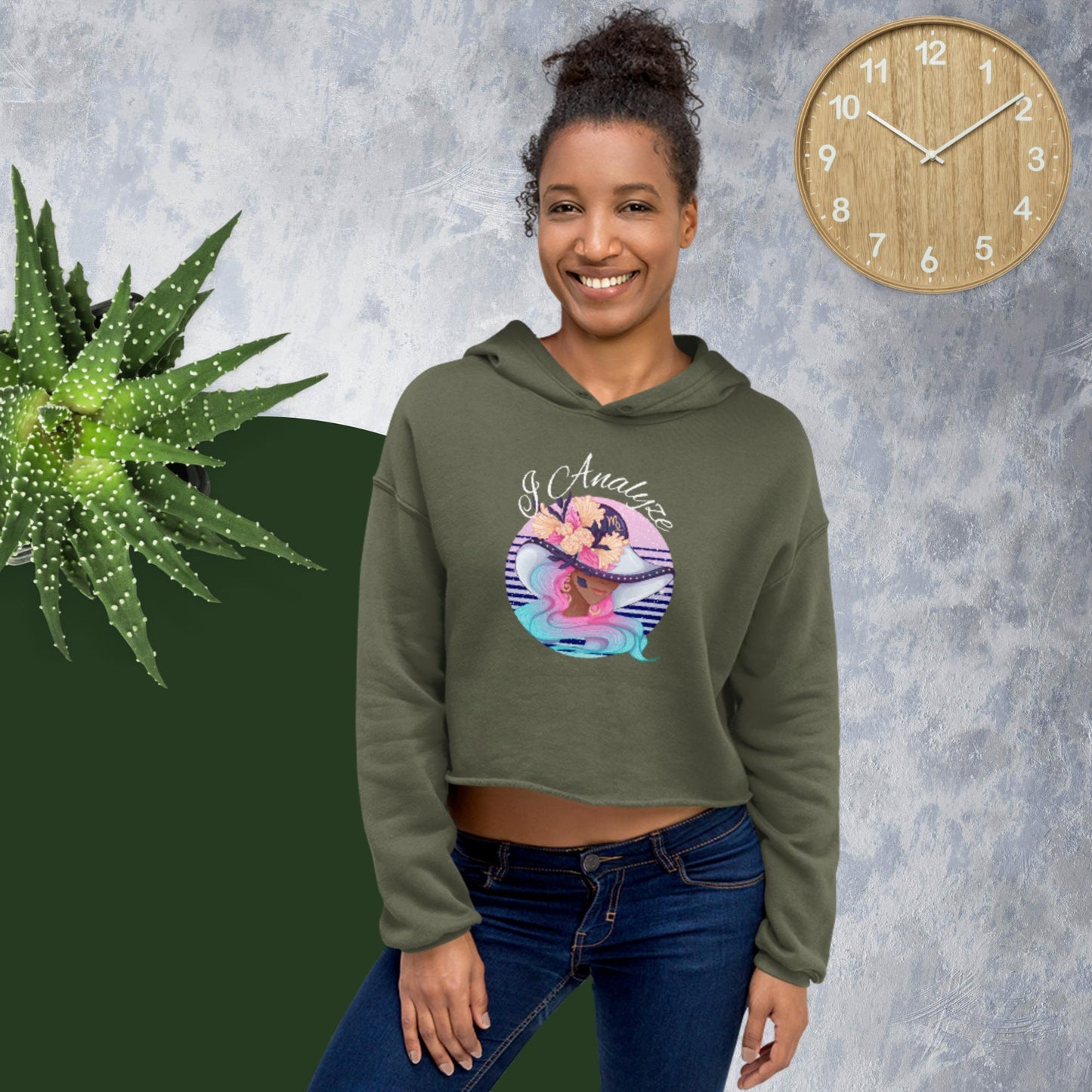 Virgo I Analyze Crop Hoodie