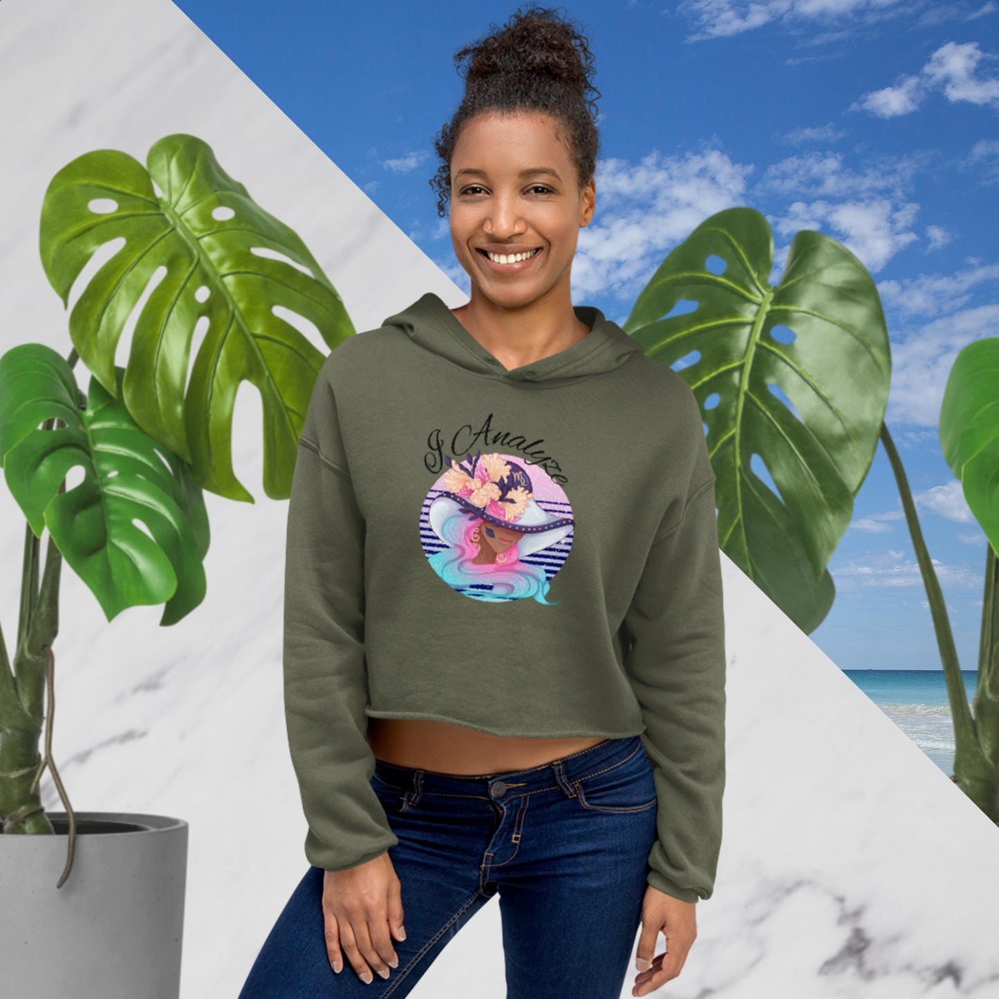 Virgo I Analyze Crop Hoodie