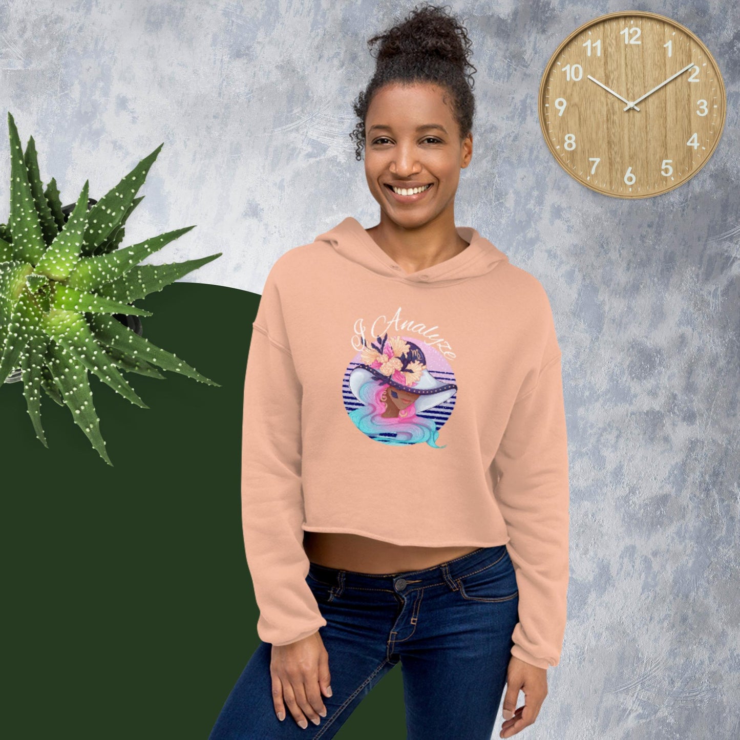 Virgo I Analyze Crop Hoodie