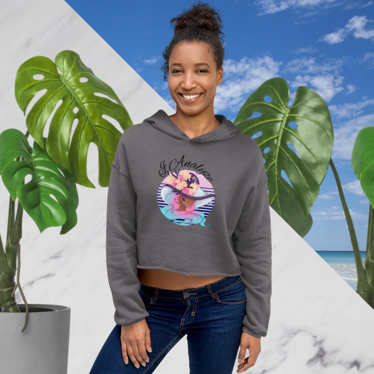 Virgo I Analyze Crop Hoodie