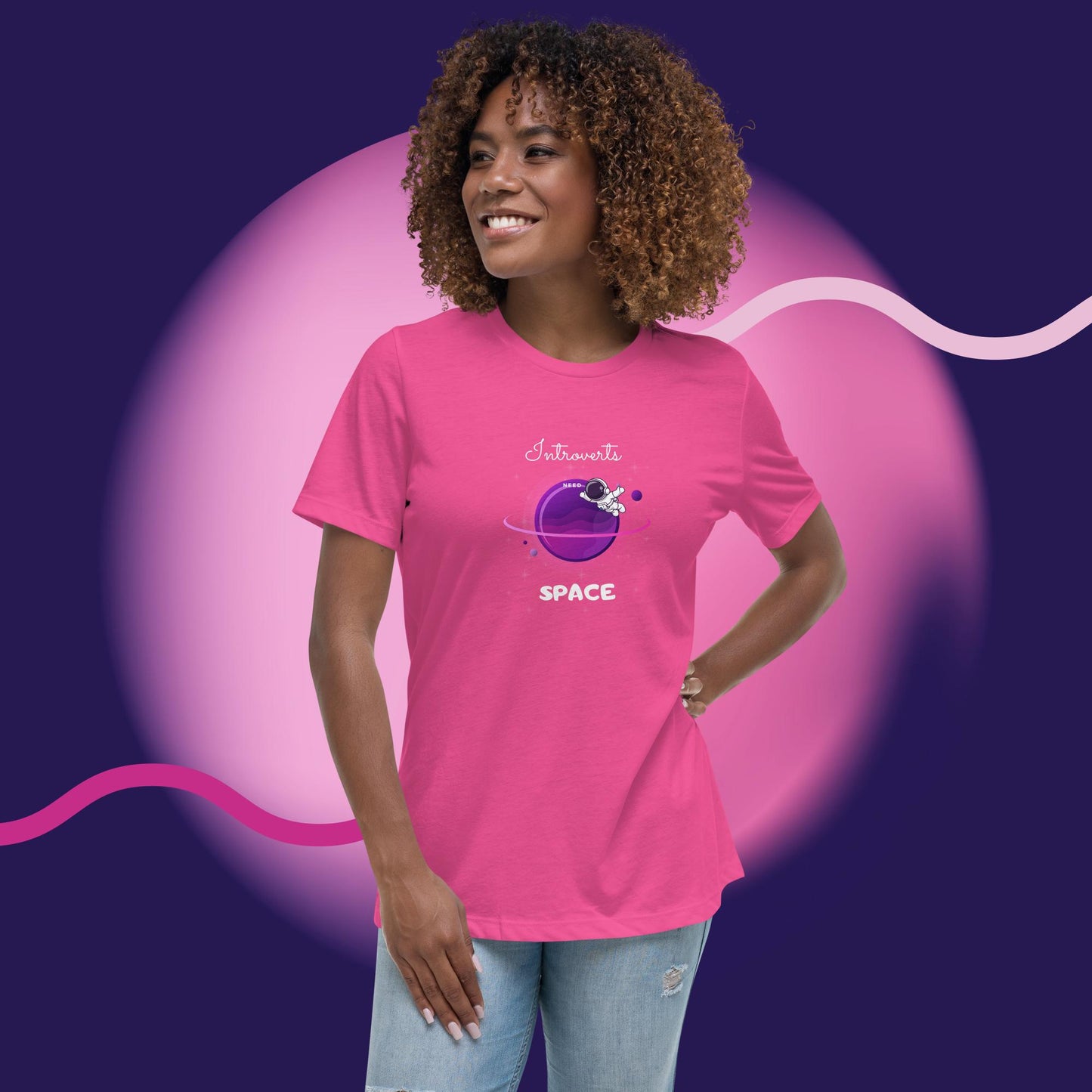 Introvert Astro Man Women's T-Shirt