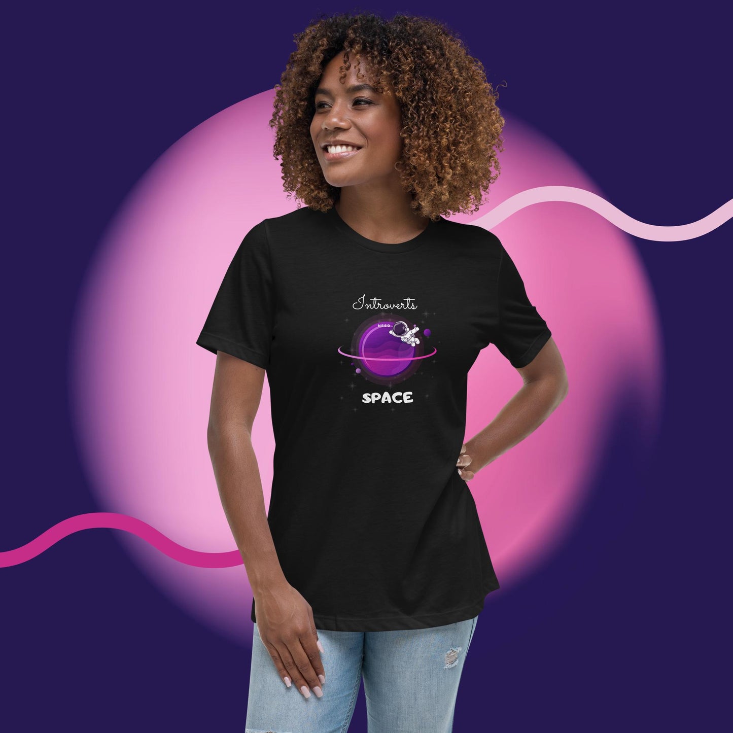 Introvert Astro Man Women's T-Shirt
