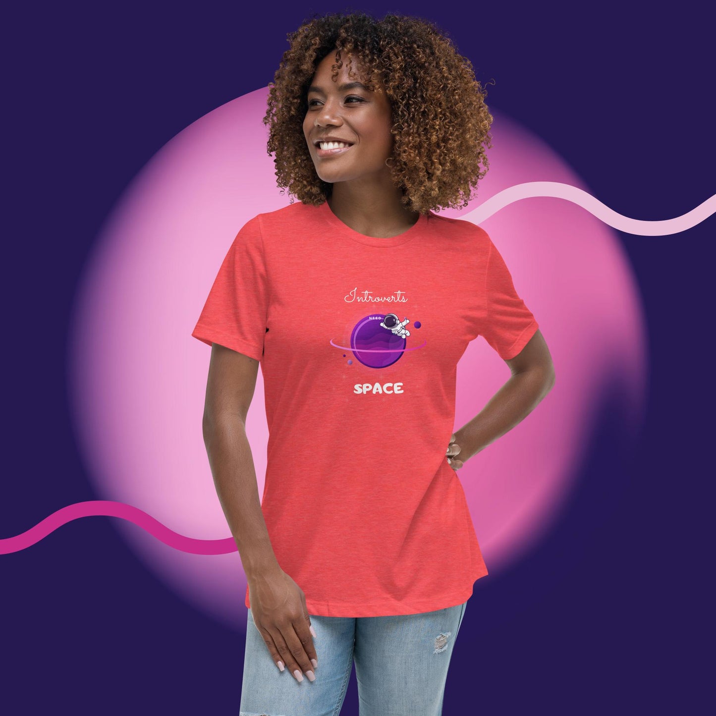 Introvert Astro Man Women's T-Shirt