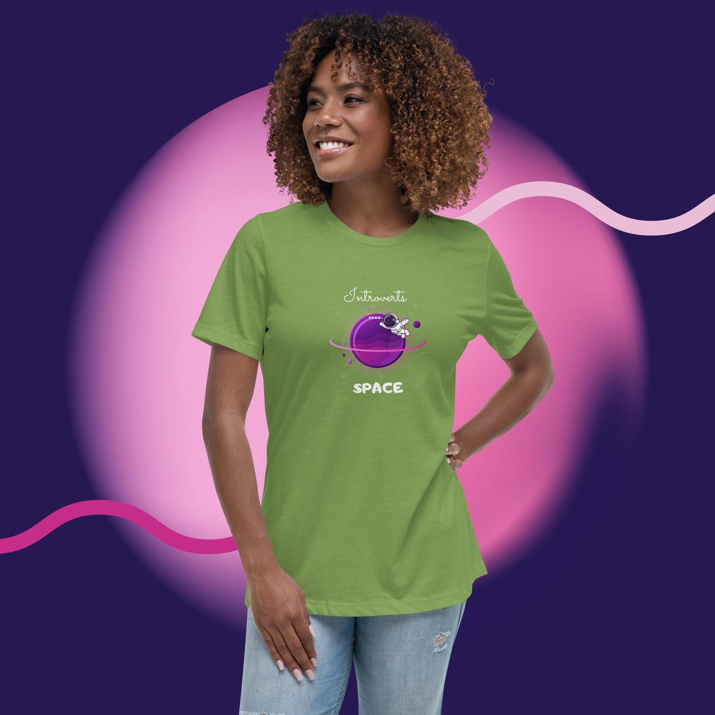 Introvert Astro Man Women's T-Shirt