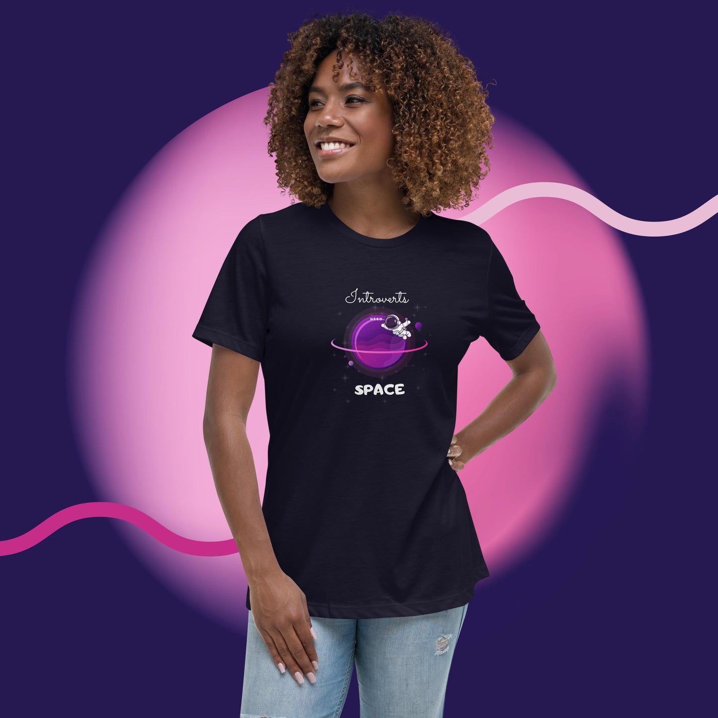 Introvert Astro Man Women's T-Shirt
