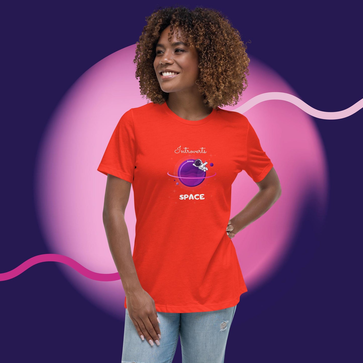 Introvert Astro Man Women's T-Shirt