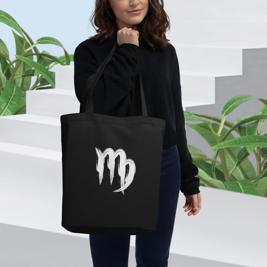 Virgo Eco Tote Bag(white print)