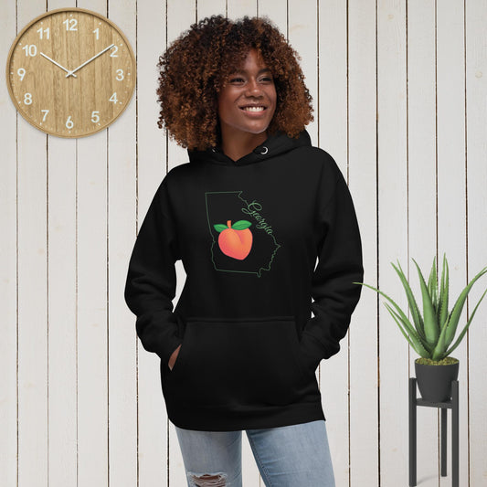 Georgia Unisex Hoodie(green print)