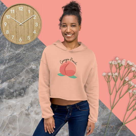 Georgia Peach Crop Hoodie(black print)