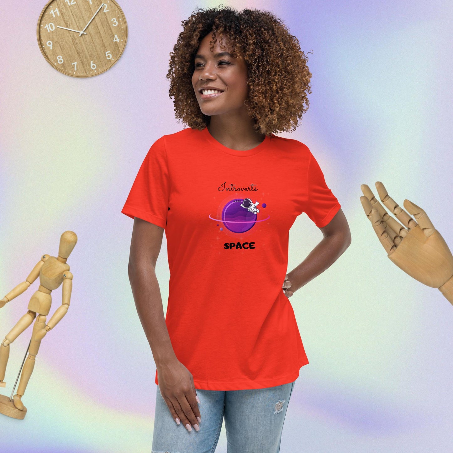 Introvert Astro Man  Women's T-Shirt